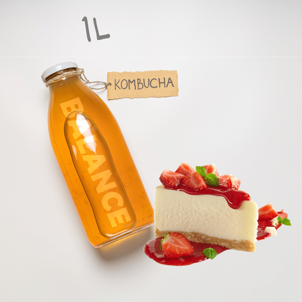 Kombucha Balance Strawberry Cheesecake 1L