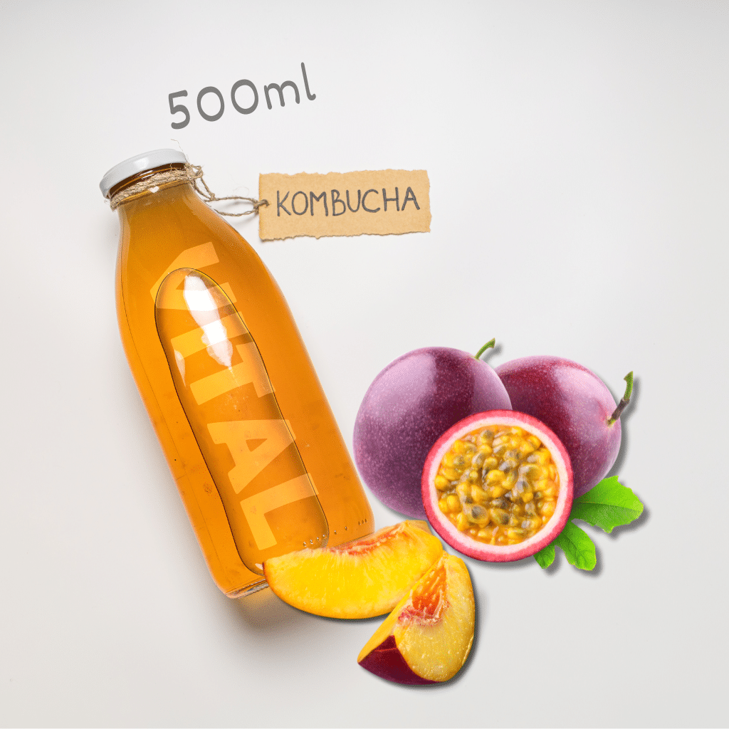 Kombucha Vital Peach & Passionfruit 500ml