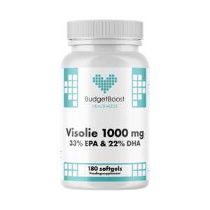 Budgetboost Visolie 1000 mg 33 22 180 softgels