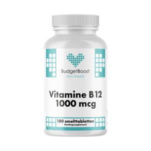 Budgetboost Vitamine B12 1000mg 180 smelttabletten